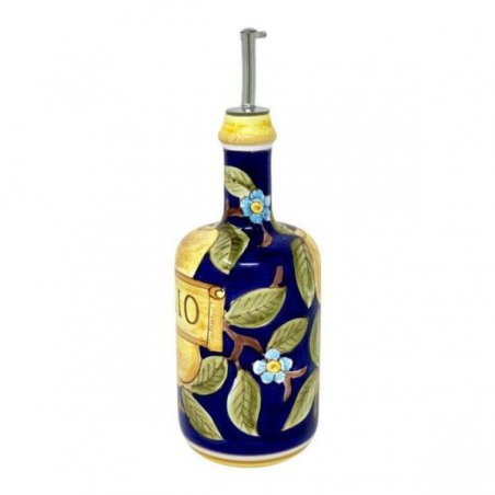 Deruta 陶瓷调味瓶 - 0.75L 25cm 波西塔诺蓝色 -