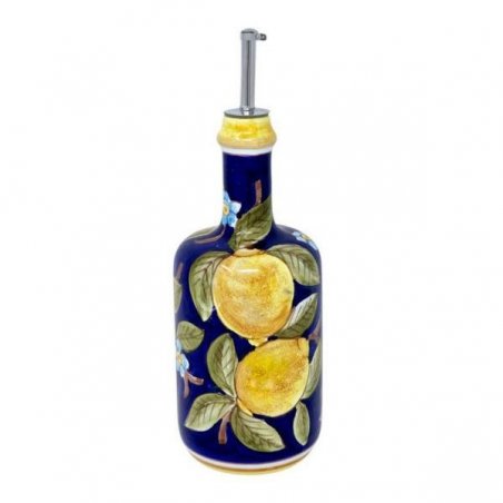 Deruta 陶瓷调味瓶 - 0.75L 25cm 波西塔诺蓝色 -