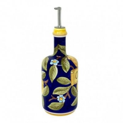 Deruta 陶瓷调味瓶 - 0.75L 25cm 波西塔诺蓝色 -