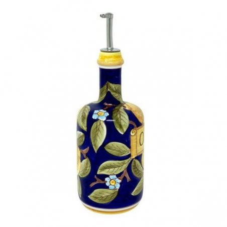Deruta 陶瓷调味瓶 - 0.75L 25cm 波西塔诺蓝色 -