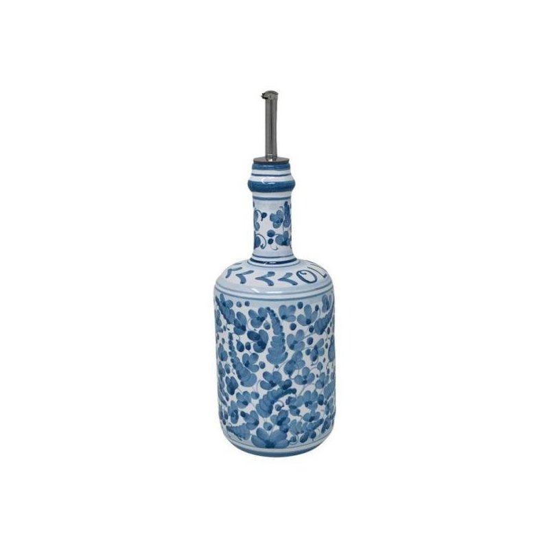 Deruta 陶瓷调味瓶 - 0.75L 25cm 阿拉伯式花纹绿松石 -