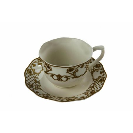 Service à thé 6 pièces "Châteaux de Megève" - Royal Family Sheffield - 