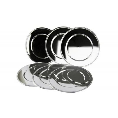 Shelfhield Simple Silver Sattle - Moderner Stil - Set 6 PCs - Sweet England -