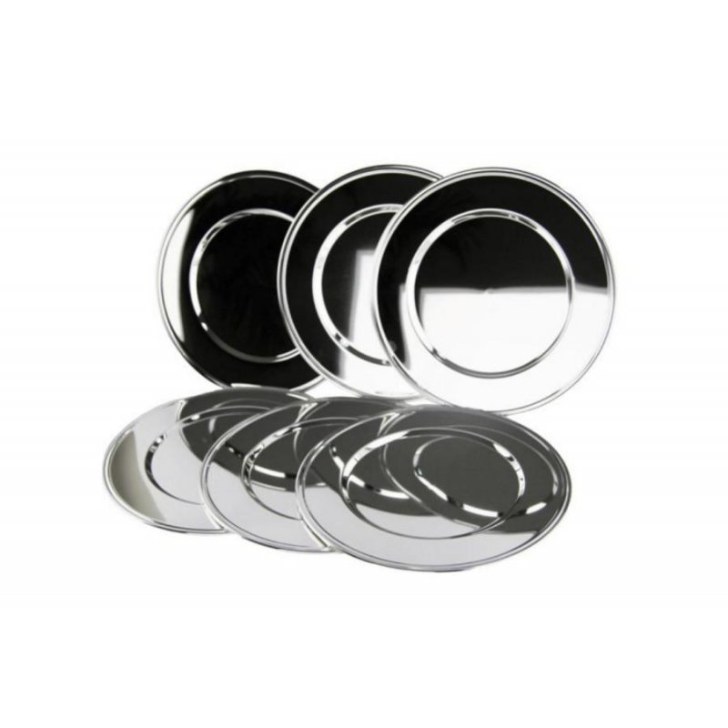 Sheffield Simple Silver Charger Plate - Modern Style - Set of 6 pcs - Sweet England -  - 0793596934223