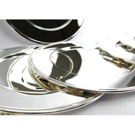 Sheffield Simple Silver Charger Plate - Modern Style - Set of 6 pcs - Sweet England -  - 0793596934223