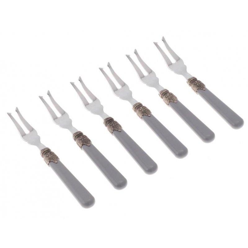 Vorspeisengabel - Set 6-teilig - Klassisch - Farbiges Besteck - Rivadossi Sandro -