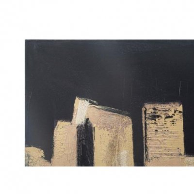 Gemalt auf goldener Leinwand, Stadt cm 150 x 3,8 x 70 – Mauro Ferretti - 