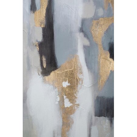 Gemalt auf grauer/goldener Leinwand, cm 80 x 2,8 x 100 – Mauro Ferretti - 