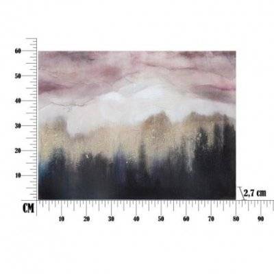 Pink Mountain Canvas Painting Cm 80X2,7X60 - 6