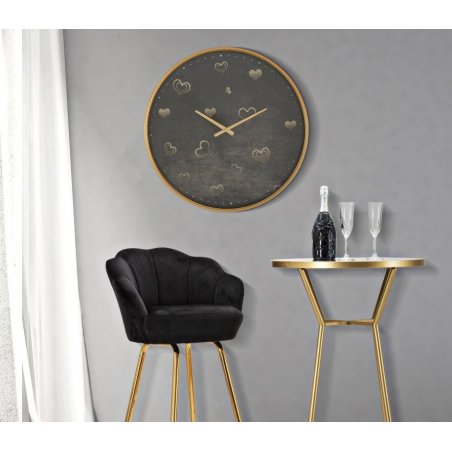 Horloge Murale Coeurs Cm Ø 60X6 - 