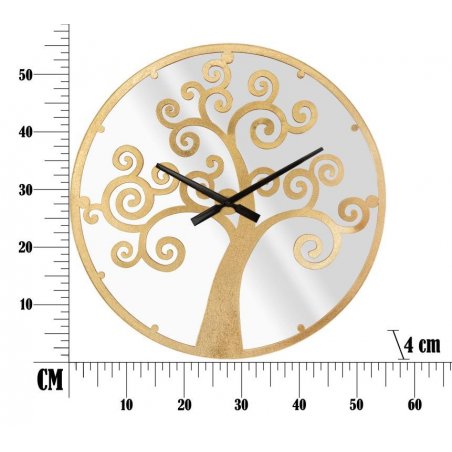 Gold Tree Clock Cm Ø 55X4 -  - 8024609350665