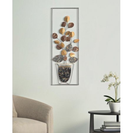 Industrielle Vase für Wohnzimmer, dekorative Platte, cm 31 x 3,5 x 89,5 – Mauro Ferretti - 
