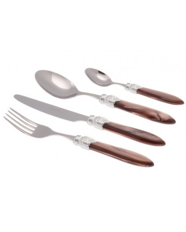 Rivadossi Farbiges Besteck - Laura Silver Color Set 4-teilig -
