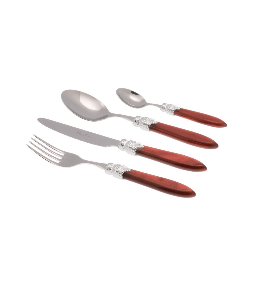 Rivadossi Farbiges Besteck - Laura Silver Color Set 4-teilig - Rivadossi Farbiges Besteck - Laura Silver Color Set 4-teilig -