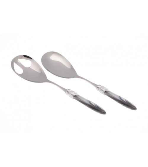Salad Cutlery Set 2pcs - Laura Silver Color - Rivadossi Sandro -