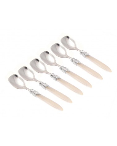 Set de 6 Cuillères à Glace - Laura Couleur Argent - Rivadossi Sandro -