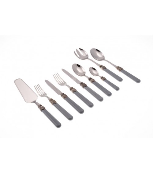 Rivadossi : Classic Set 75 Pcs - Shabby / Country Cutlery - Grey