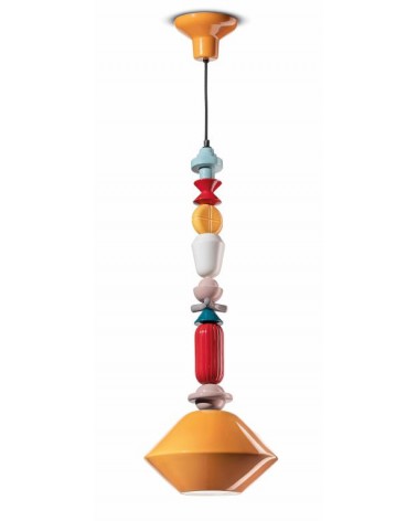 Lampe à Suspension en Céramique H 87 Collection Lariat Decò - Ferroluce - 