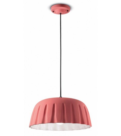 Suspension Lamp in Small Ceramic Madame Gres Decò Collection - Ferroluce -  - 