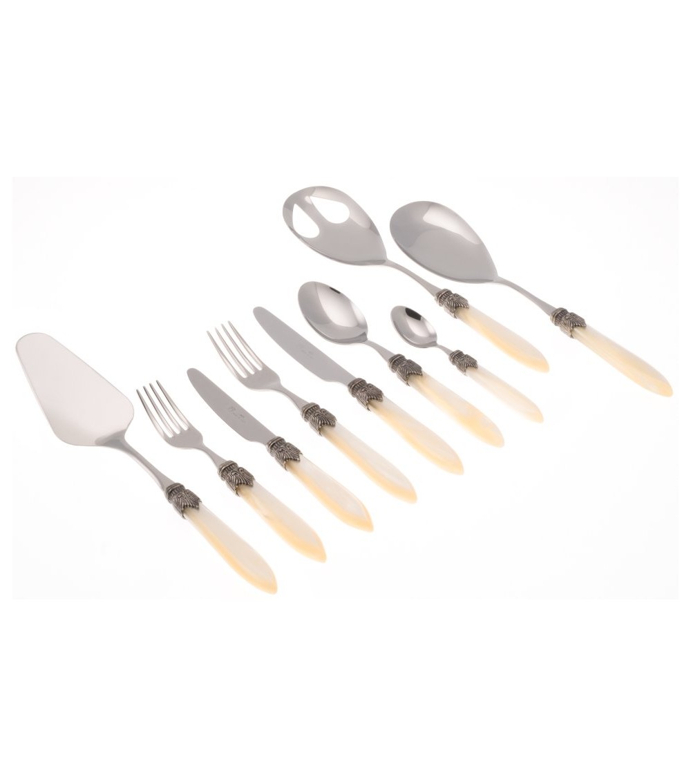 Laura Set 75pcs Rivadossi Colored Cutlery - ivory