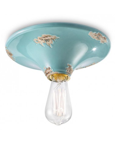 Ceramic ceiling lamp Diameter 25 cm Vintage Retro Collection - Ferroluce -  - 