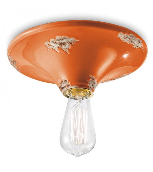 Ceramic ceiling lamp Diameter 25 cm Vintage Retro Collection - Ferroluce -  - 