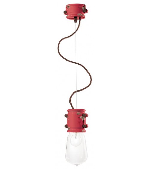 Ferroluce : Suspension Lamp with 1 light Urban Retro Collection -  - 