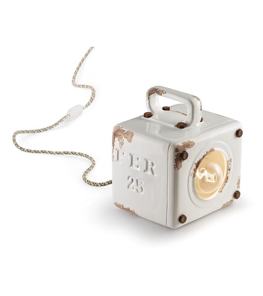 Ferroluce : Lampada da Tavolo Industrial Collezione Retrò - 