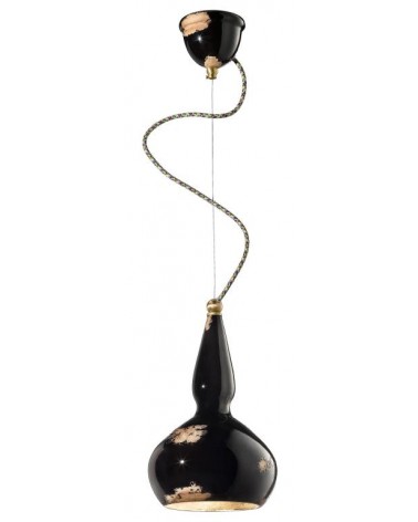 Ferroluce : Lampe à Suspension H 34 cm Collection Vague Retro - 