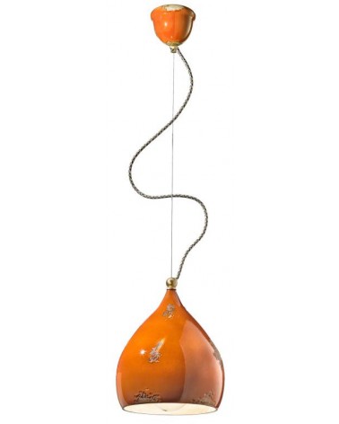 Ferroluce : Lampe à Suspension H 29 cm Collection Vague Retro - 