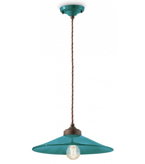 Ferroluce : Lampe à Suspension Diamètre 35 cm Colors Retro Collection - 