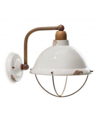 Ferroluce : Wall lamp with Industrial Cage -  - 8056772561760