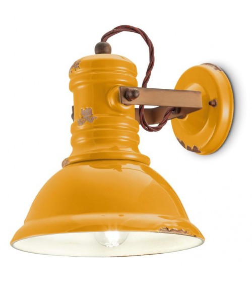 Ferroluce : Wall Lamp Diameter 23 cm Industrial Retro Collection -  - 