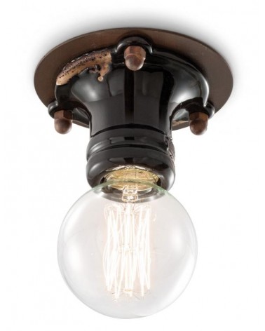 Ferroluce : Pipes ceiling lamp H 8 cm Retro Collection -  - 8056772562095