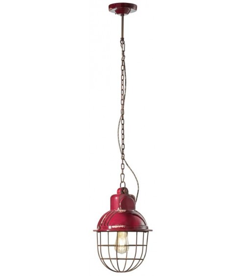 Chandelier with Industrial Cage Retro Collection - Ferroluce -  - 