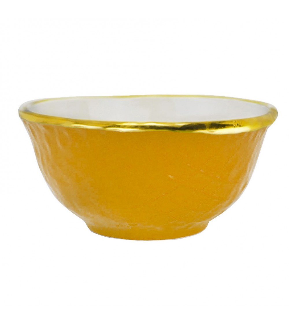 Coppetta Macedonia in Ceramica - Set 6 pz - Preta Oro - Arcucci - 