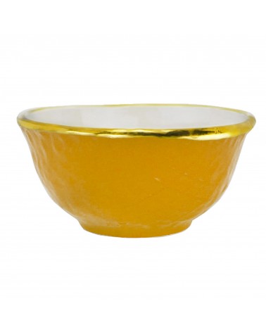 Coppetta Macedonia in Ceramica - Set 6 pz - Preta Oro - Arcucci - 