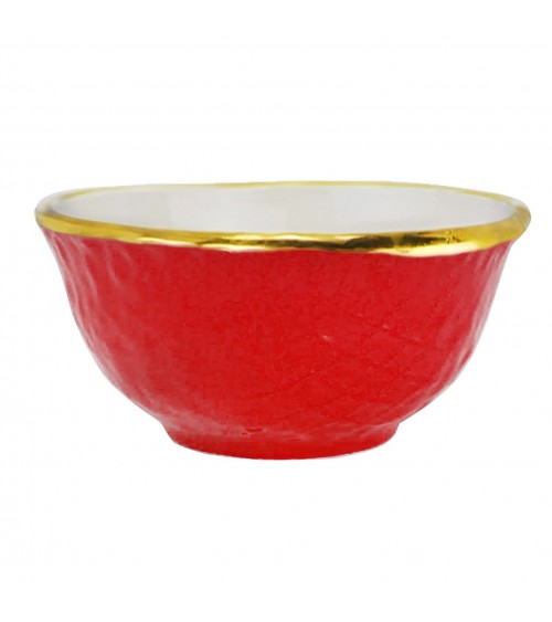 Macedonia Small Bowl in Ceramic - Set 6 pcs - Preta Oro - Arcucci -  - 