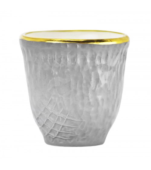 Pretino Coffee Ceramic - Set 6 pcs - Preta Oro - Arcucci - 