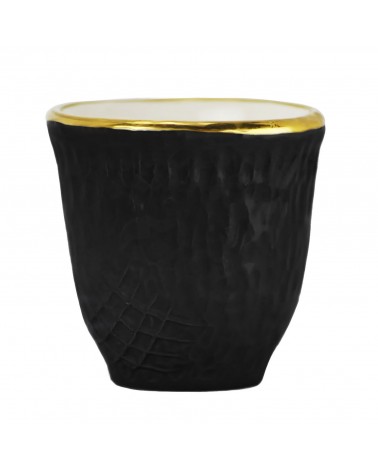Pretino Coffee Ceramic - Set 6 pcs - Preta Oro - Arcucci -  - 