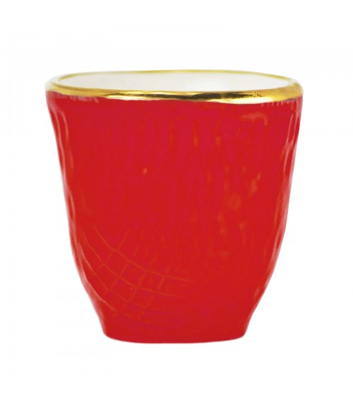 Pretino Caffè in Ceramica - Set 6 pz - Preta Oro - Arcucci - 