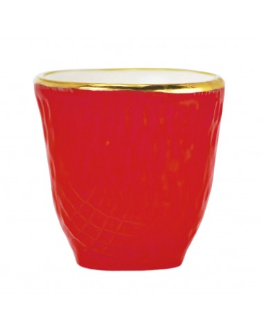 Pretino Caffè in Ceramica - Set 6 pz - Preta Oro - Arcucci - 