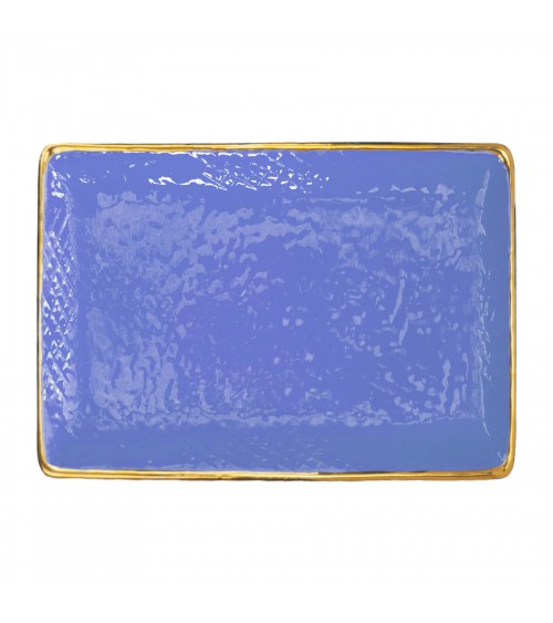 Rectangular Ceramic Tray -Set 4 pcs- Preta Oro - Arcucci -  -