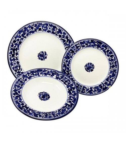 Service de Plats Arabesque pour 4 Personnes - Ceramica Deruta - 