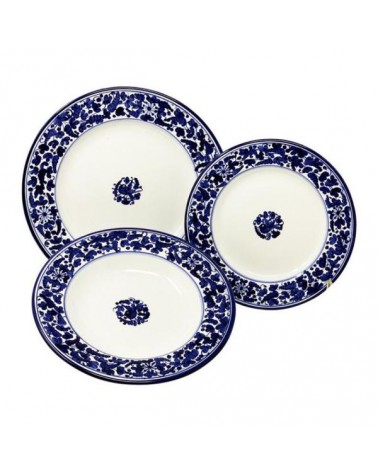 Arabesque Dishes Service für 4 Personen - Ceramica Deruta - 