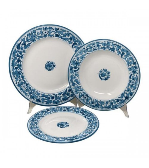 Arabesque Dishes Service für 4 Personen - Ceramica Deruta - 