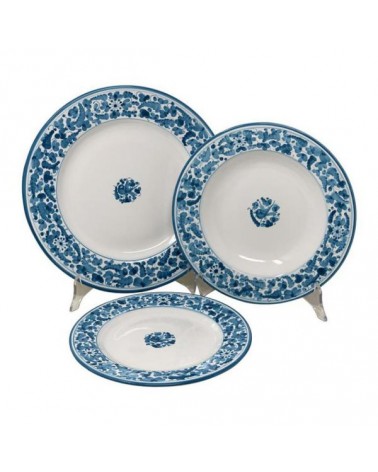 Arabesque Dishes Service für 4 Personen - Ceramica Deruta - 