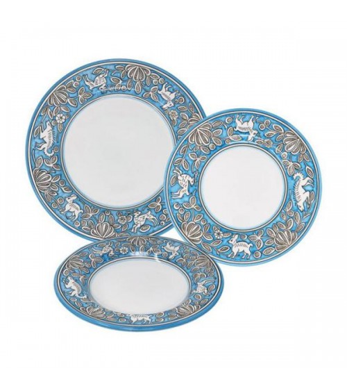 Hare Dishes Service For 4 People - Ceramica Deruta