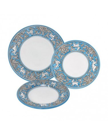 Hare Dishes Service For 4 People - Ceramica Deruta -  - 