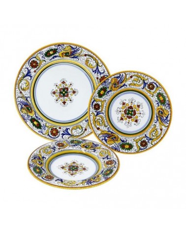 Glatte Raffaellesco Teller für 4 Personen - Deruta Ceramics - 